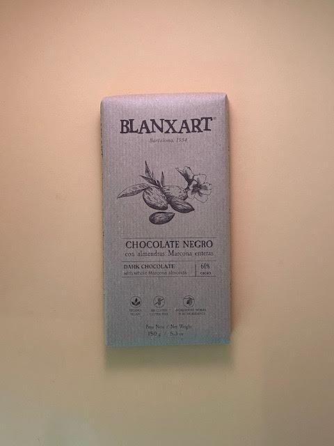 BLANXART Mörk 60% choklad med mandlar 150g